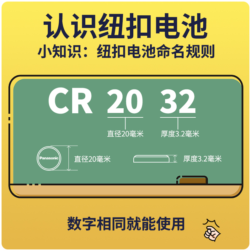 原装进口松下CR2032/CR2450/CR1632/CR20253v纽扣电池汽车钥匙遥控器型锂电池电子适用于奥迪大众奔驰宝马等-图2