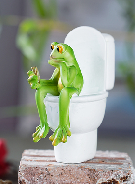 可爱青蛙摆件家居客厅装饰品摆设