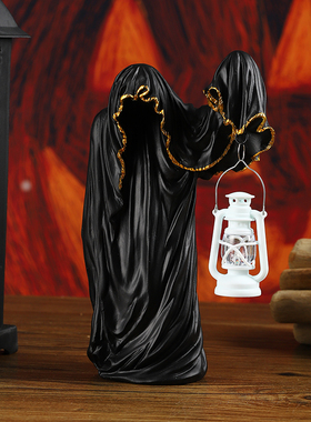 新款创意幽灵法师提灯装饰品摆件