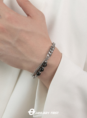 男女钛钢日韩串珠拼接手链