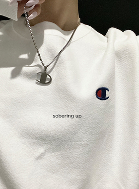 冠军设计项链钛钢男女