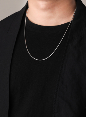 项链男潮嘻哈小众设计感钛钢配饰