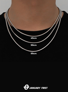 钛钢男女蛇骨链子项链