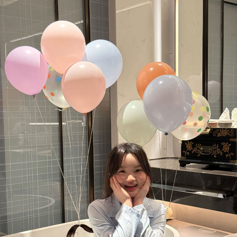 小红书爆款ins彩色女生成人生日气球氛围感拍照道具飘空乳胶装饰,淘宝优惠券,粉丝福利购,淘宝优惠卷