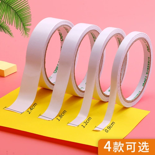 Двусторонняя лента Deli 9/12/18/24 мм, прочная, высокая вязкость, студенческая салфетка, клей, двусторонняя лента ручной работы
