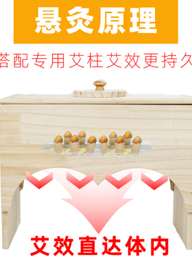 双膝关节足三里腿部养生馆艾灸盒
