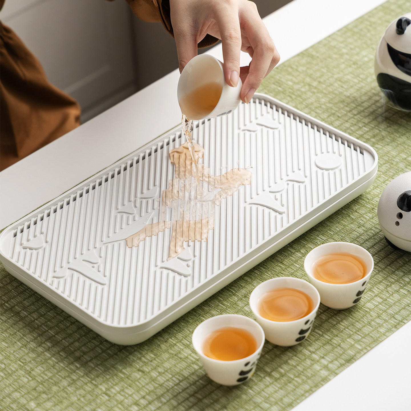 熊猫旅行功夫茶具茶杯套装便携式泡茶壶快客杯商务伴手礼定制logo,淘宝优惠券,粉丝福利购,淘宝优惠卷