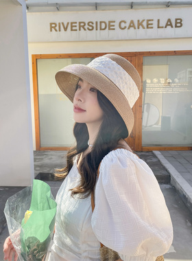 2022年夏季草帽女可折叠沙滩