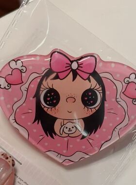yuyu小玉大眼女孩发夹少女心侧边夹刘海夹ins风卡通发饰