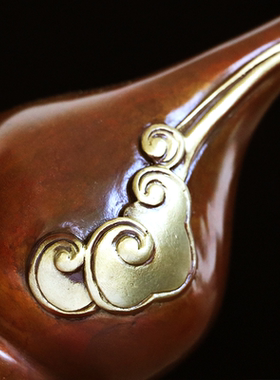 黄铜葫芦摆件家居玄关客厅书房复古国风装饰工艺品开业乔迁礼物