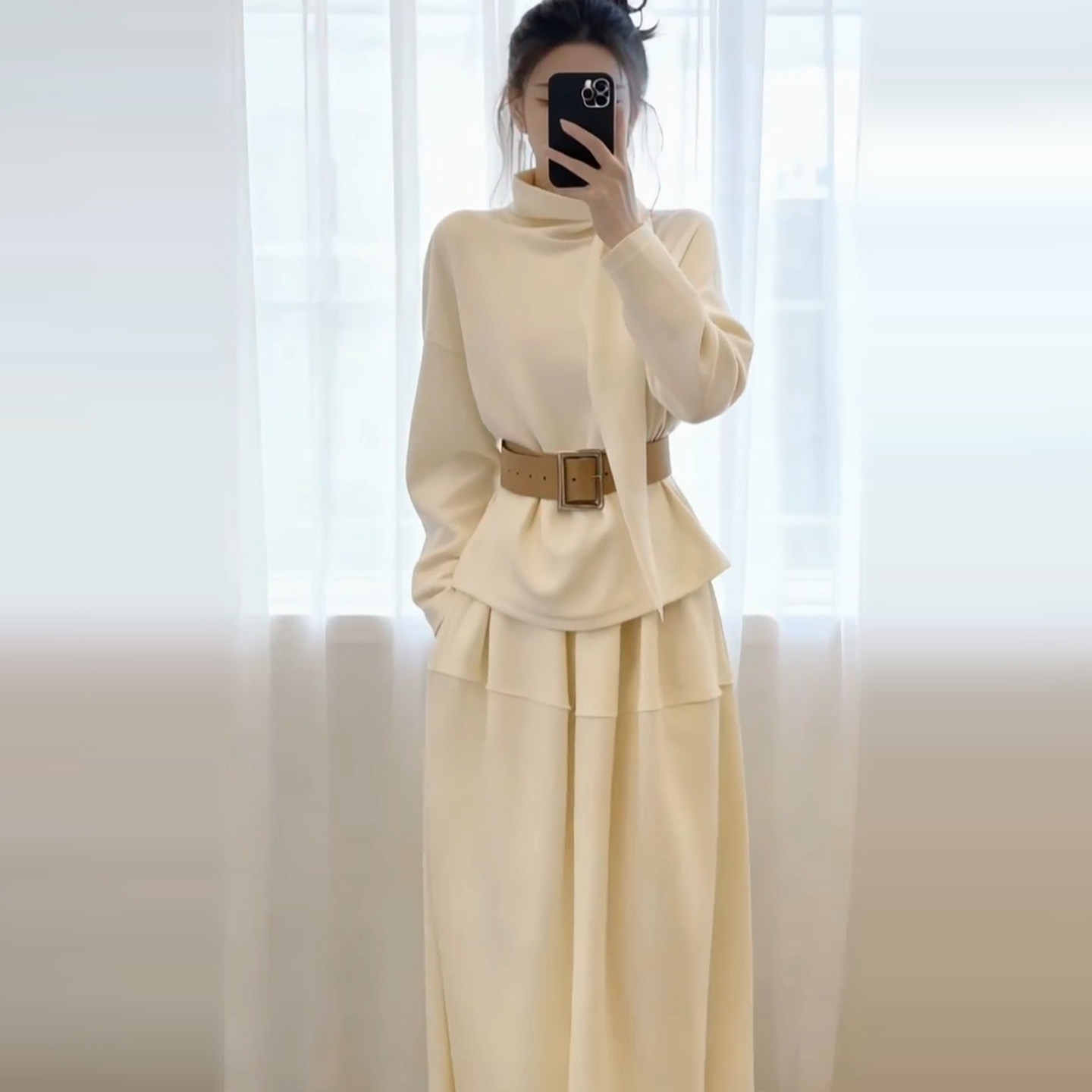 法式小香风半高领针织连衣裙子女冬季2025年新款巨好看穿搭一整套,淘宝优惠券,粉丝福利购,淘宝优惠卷