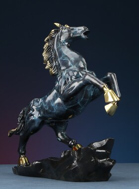 黄铜马摆件马到成功家居装饰品客厅办公室开业礼品玄关摆件