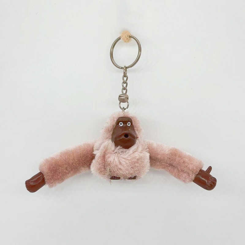 毛绒玩具外贸长臂猴子公仔挂件玩偶可爱猩猩钥匙圈动物库存包挂件 - 图2