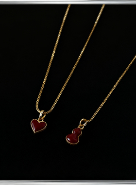 轻奢小众母贝爱心吊坠项链