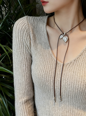 韩素希同款爱心吊坠项链