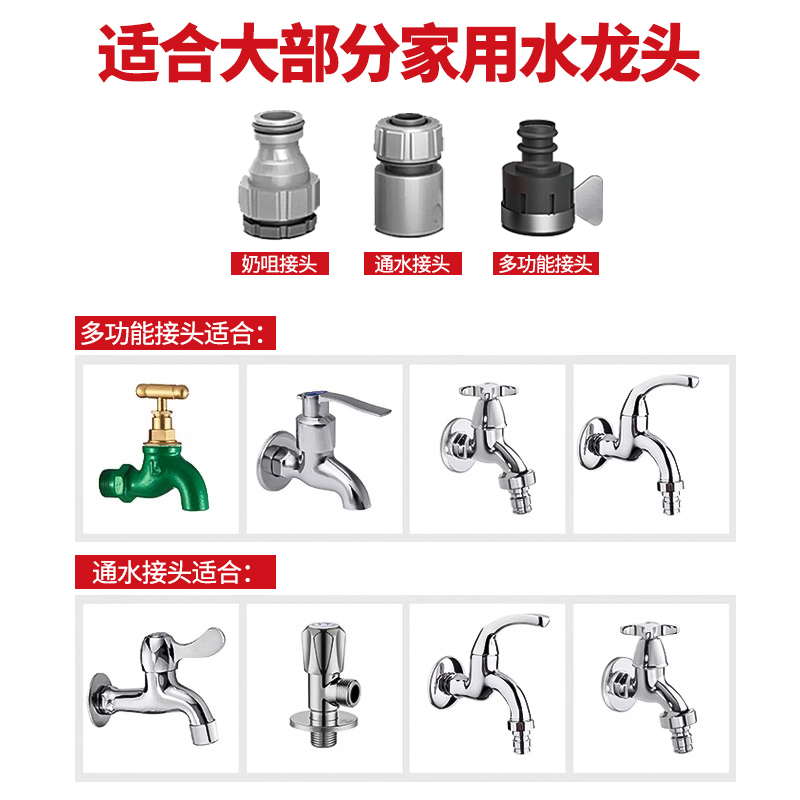 德力西浇花水枪洒水喷头花园浇菜冲洗阳台伸缩增压水管枪洗车水枪