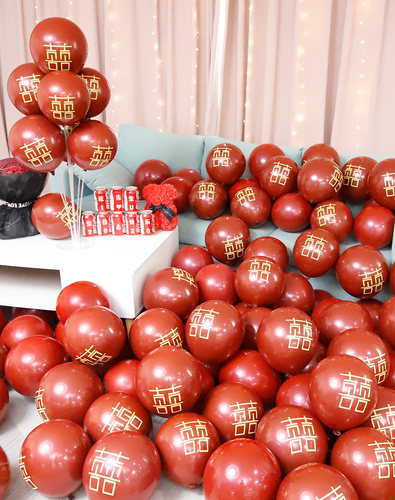 10个装金属色气球婚房装饰生日派对场景布置圆形乳胶开业装扮12寸 - 图2