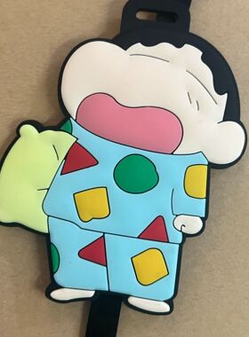 蜡笔小新行李箱吊牌登机托