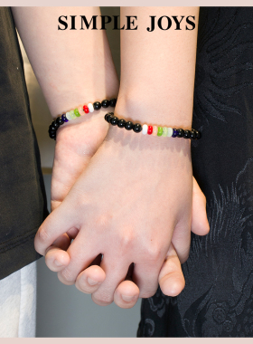 SIMPLEJOYS七彩能量串黑玛瑙手串