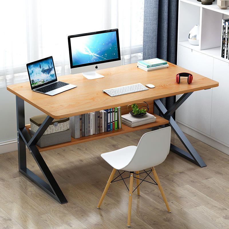 书桌简约现代家用电脑桌台式办公桌简易小学生写字桌子卧室学习桌 - 图0