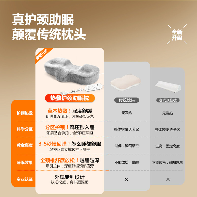 日本艾草加热敷颈椎枕牵引颈椎专用磁石牵引反弓护颈枕头助睡眠枕,淘宝优惠券,粉丝福利购,淘宝优惠卷
