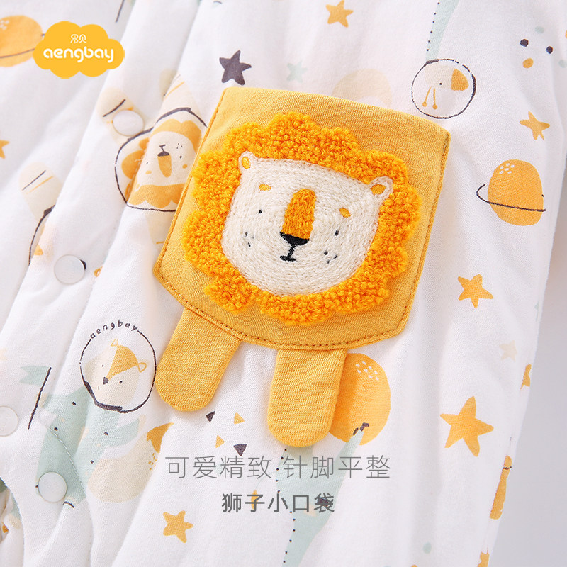aengbay外出冬装加厚新生儿爬服 aengbay连身衣/爬服/哈衣