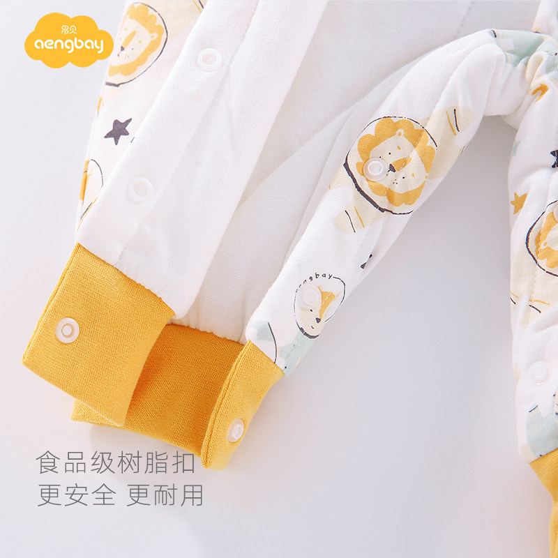 aengbay外出冬装加厚新生儿爬服 aengbay连身衣/爬服/哈衣