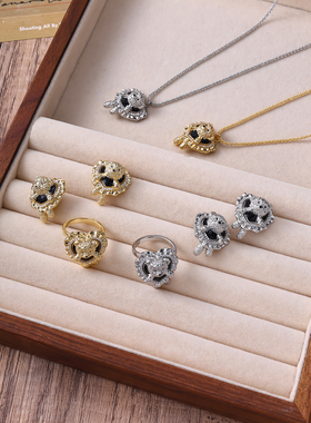 NiceMood小熊项链小众锁骨素链