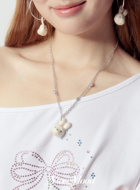 奶糖白兔项链萌趣可爱礼物