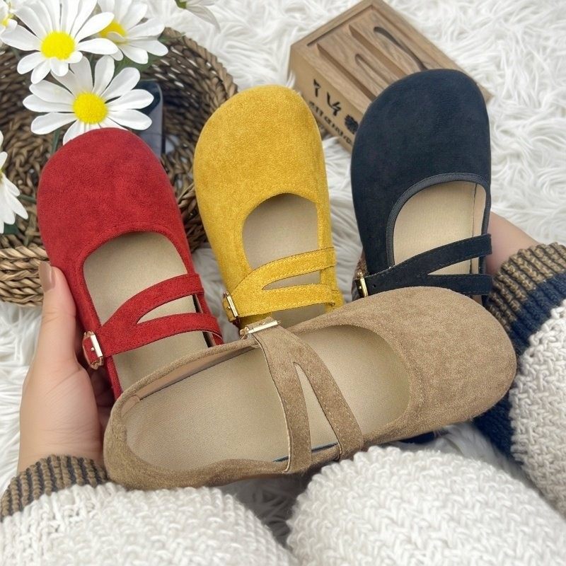 2026春季百搭休闲平底多巴胺豆豆鞋乐福鞋女布鞋透气软底一脚蹬,淘宝优惠券,粉丝福利购,淘宝优惠卷