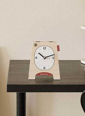 WOZOOM屋准时钟创意摆件客厅电视柜座钟入户玄关摆台式装饰钟表