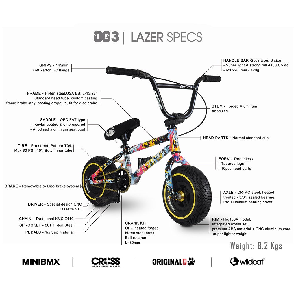 WILDCAT MINI BMX OG3A Lazer（Basic涂鸦 2022版） - 图3