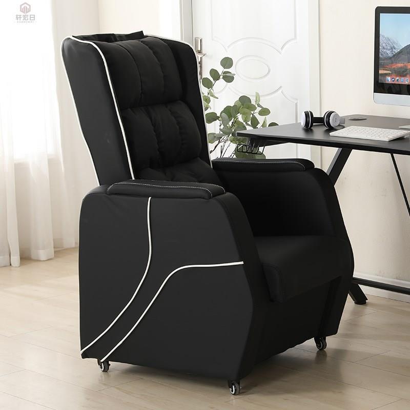 新款网吧可躺沙发椅家用单人电竞桌椅一体式可调节座舱网咖电脑椅 - 图1