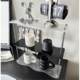 Light luxury simple acrylic desktop storage rack water cup display rack transparent multi-layer perfume cosmetic storage rack
