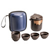 Craftsman's Purple Clay Quick Cup Travel Tea Set Portable
