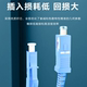 Optical fiber jumper SC-SC single core carrier grade square to round