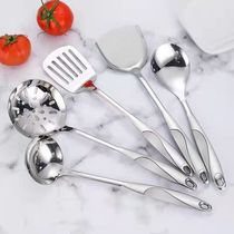 Pan shovel not embroidered with steel 304 stainless steel fried vegetable with shovel large kitchen cutlery complete integrated forming shovel