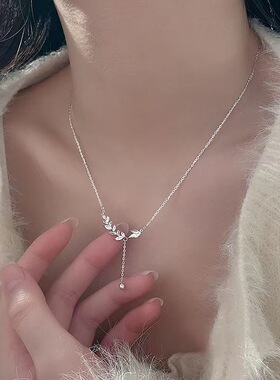 麦穗锁骨链项链女2024年简约颈链