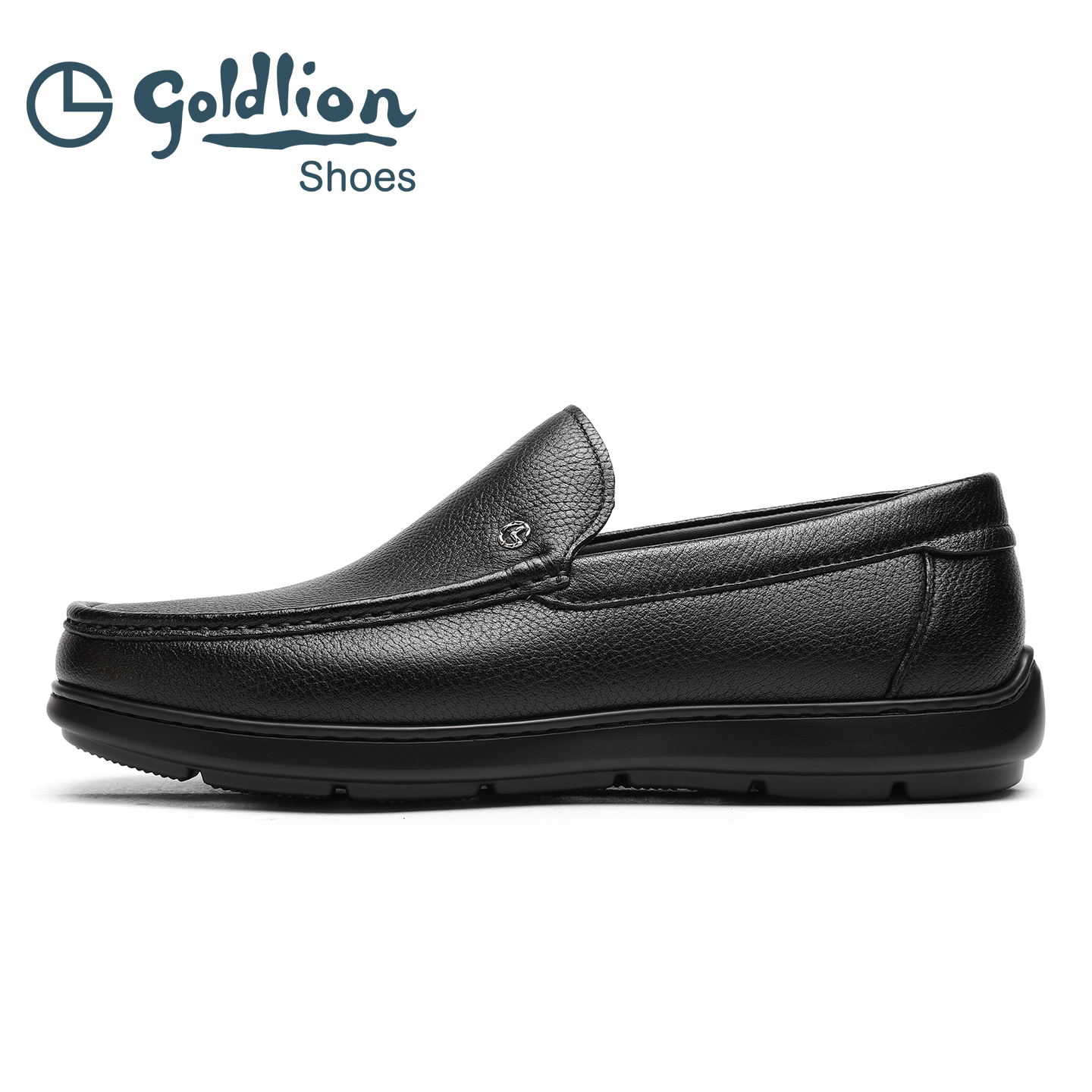 金利来男鞋2025新款羊皮乐福鞋一脚蹬舒适柔软轻便耐磨时尚百搭 - 图1