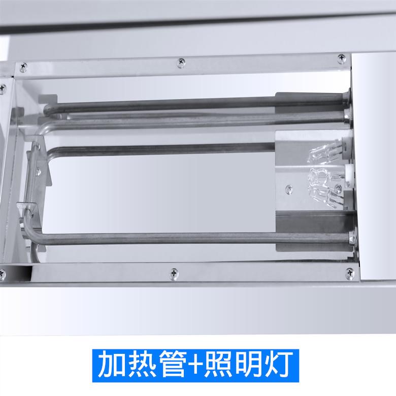 薯条保温台商用保温柜不锈钢台式薯条工作站819薯条槽保温展示台 - 图2
