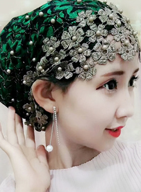 帽子女头巾百搭夏季花朵包头帽