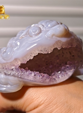 灵蟾晶舍｜暴富｜天然玛瑙水晶金蟾摆件招财聚财赚钱暴富装饰135