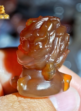 灵蟾晶舍｜吞金兽摆件招财聚财手把件手玛瑙雕刻件