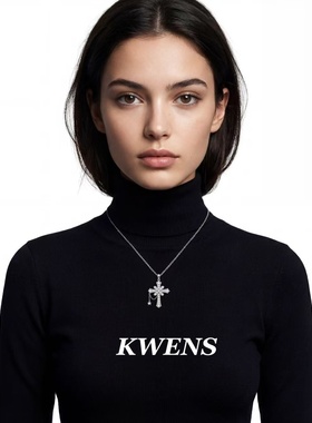 KWENS繁星环绕鸢尾花项链女款