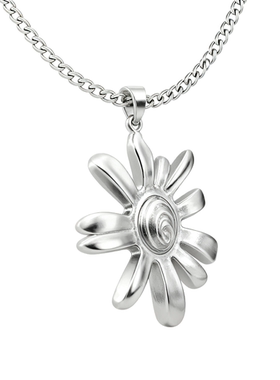 KWENS原创设计粼纹太阳花项链