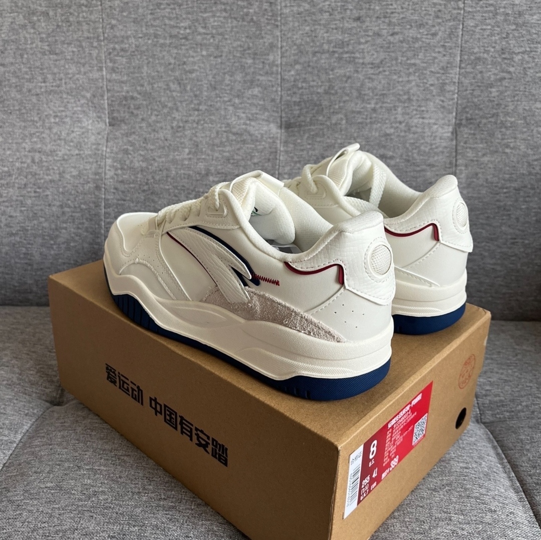 【王一博同款】安踏波浪鞋潮流板鞋男鞋2025新款厚底增高运动鞋 - 图1