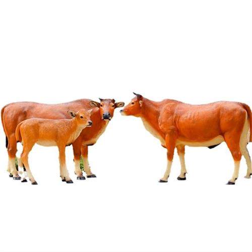 户外大型仿真黄牛玻璃钢雕塑农耕文化牛肉店门口动物模型装饰摆件 - 图1