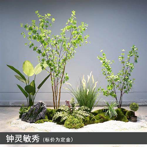 仿真植物大型北欧南天竹网红假绿植盆栽商场酒店橱窗装饰造景 - 图1