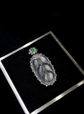 不掉色925银镀金天然水沐子叶子项链锁骨链女款时尚百搭饰品礼物