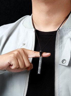 如意祥云纯银吊坠男士款潮牌可打开装东西民族风饰品挂件男生项链